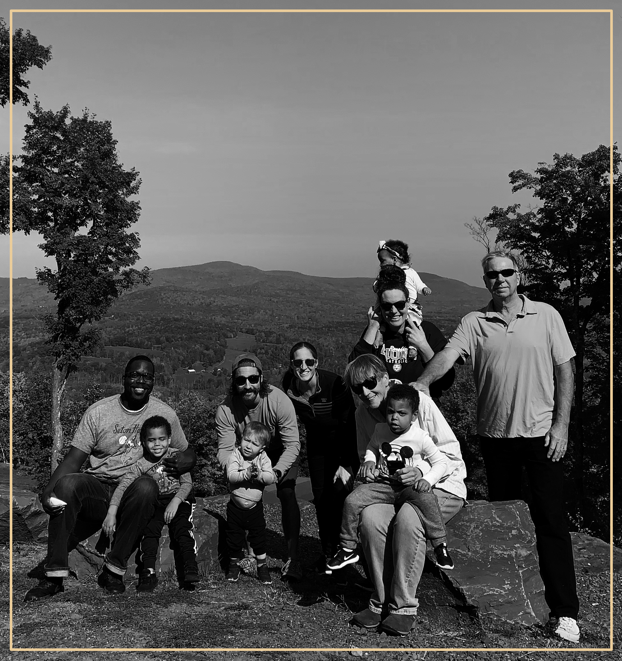 Kevin P. Brady, author of North End Boy with his family